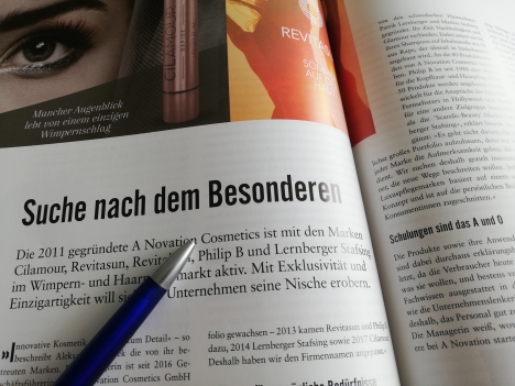 A Novation Cosmetics: Suche nach dem Besonderen -